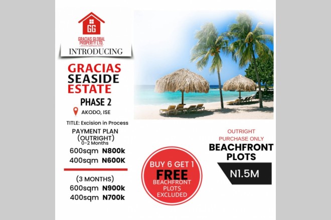 GRACIAS  SEASIDE ESTATE 2, IBEJU LEKKI